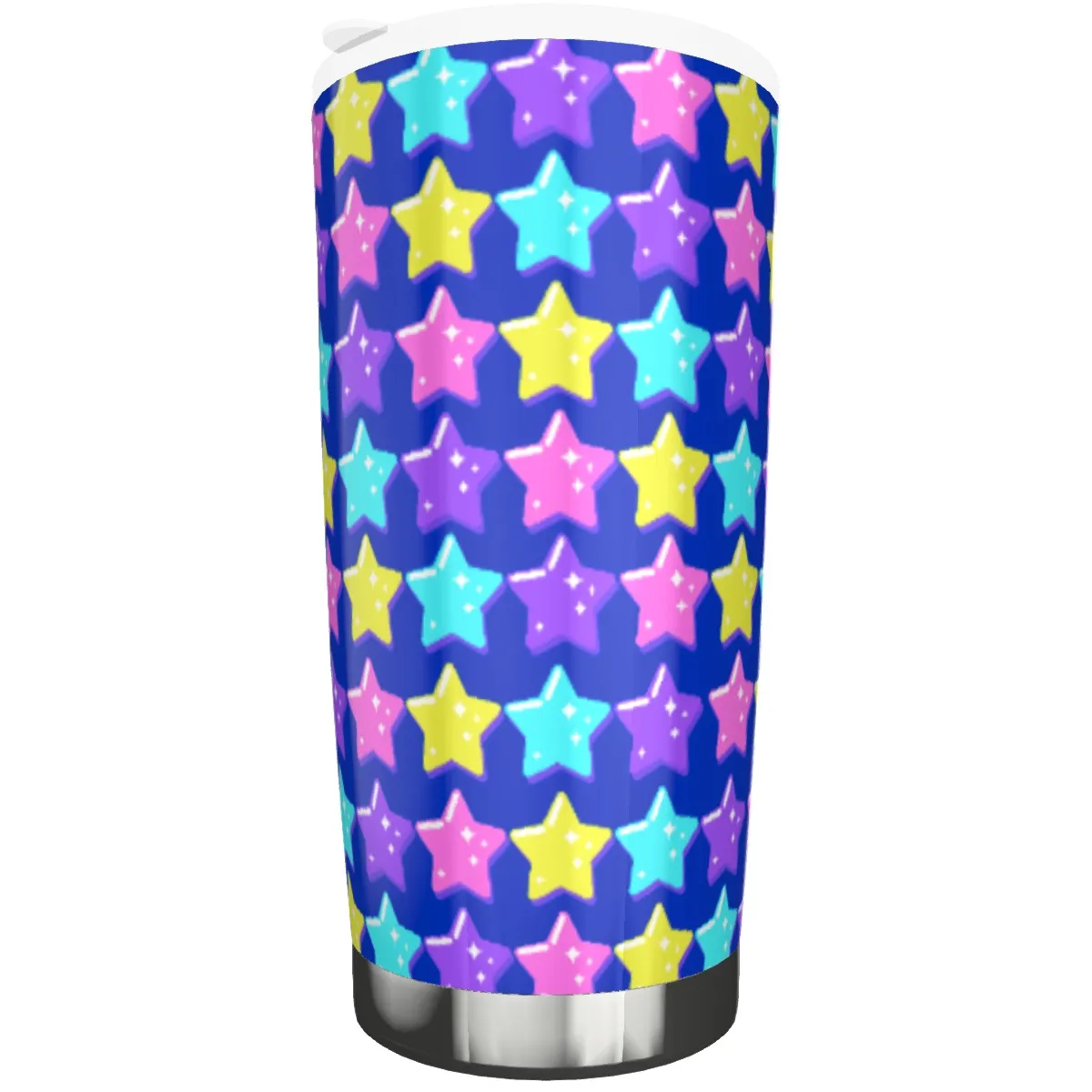 Electric Star Wave Navy Blue Tumbler 20oz