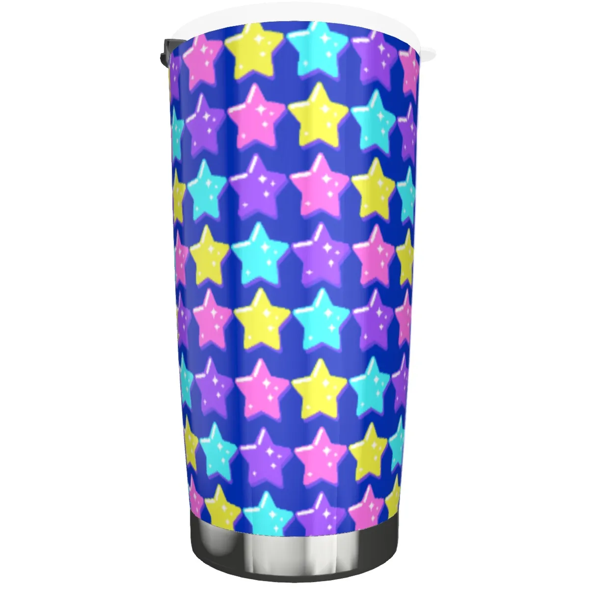 Electric Star Wave Navy Blue Tumbler 20oz