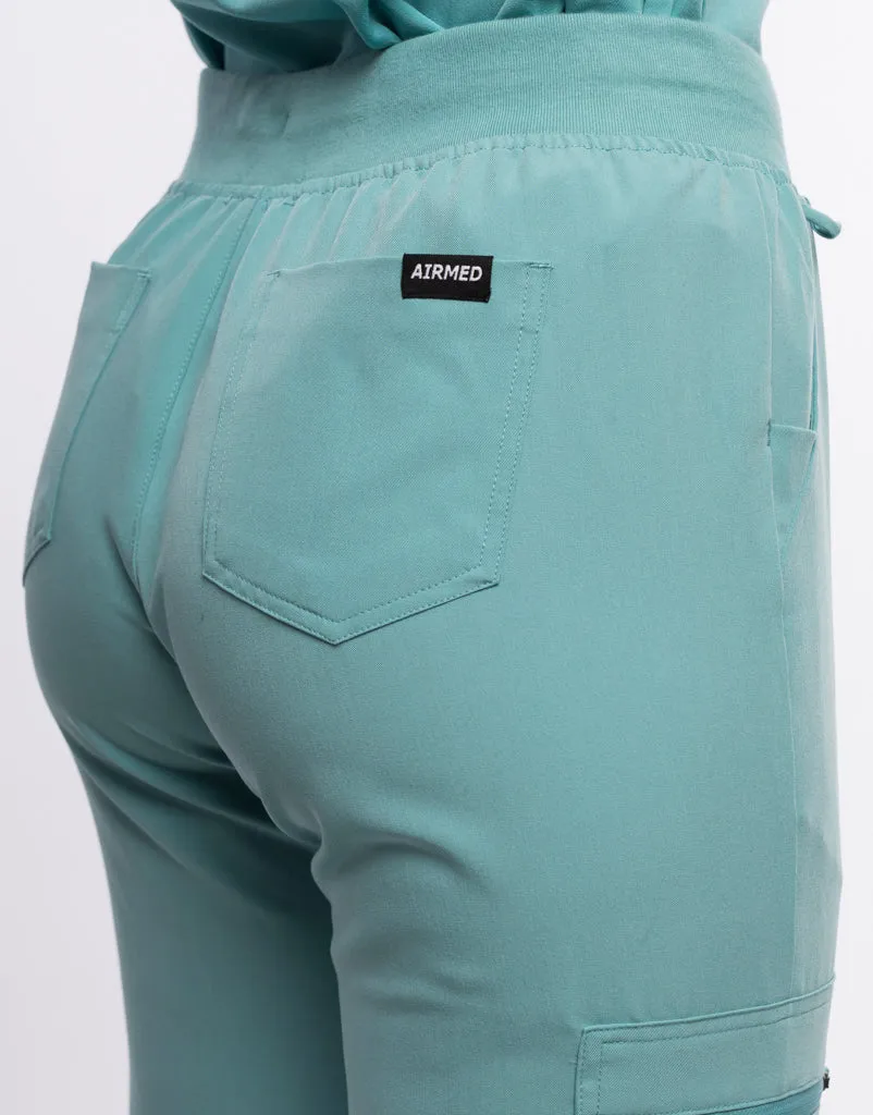 Essential Jogger Scrub Pants (Sample) - Audrey Teal