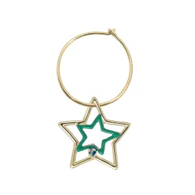 ESTRELLA ENAMEL ZAFIRO AZUL EARRING CIRCLE