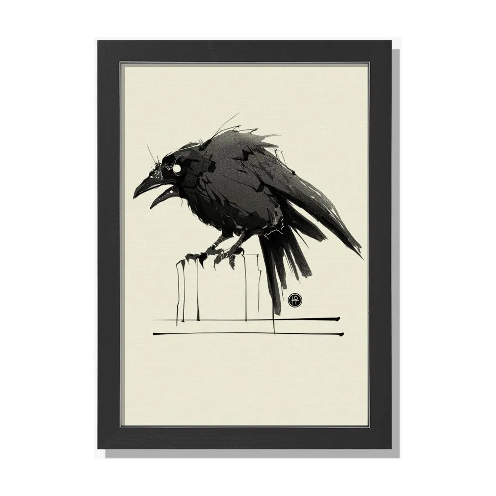 Feisty Crow Print