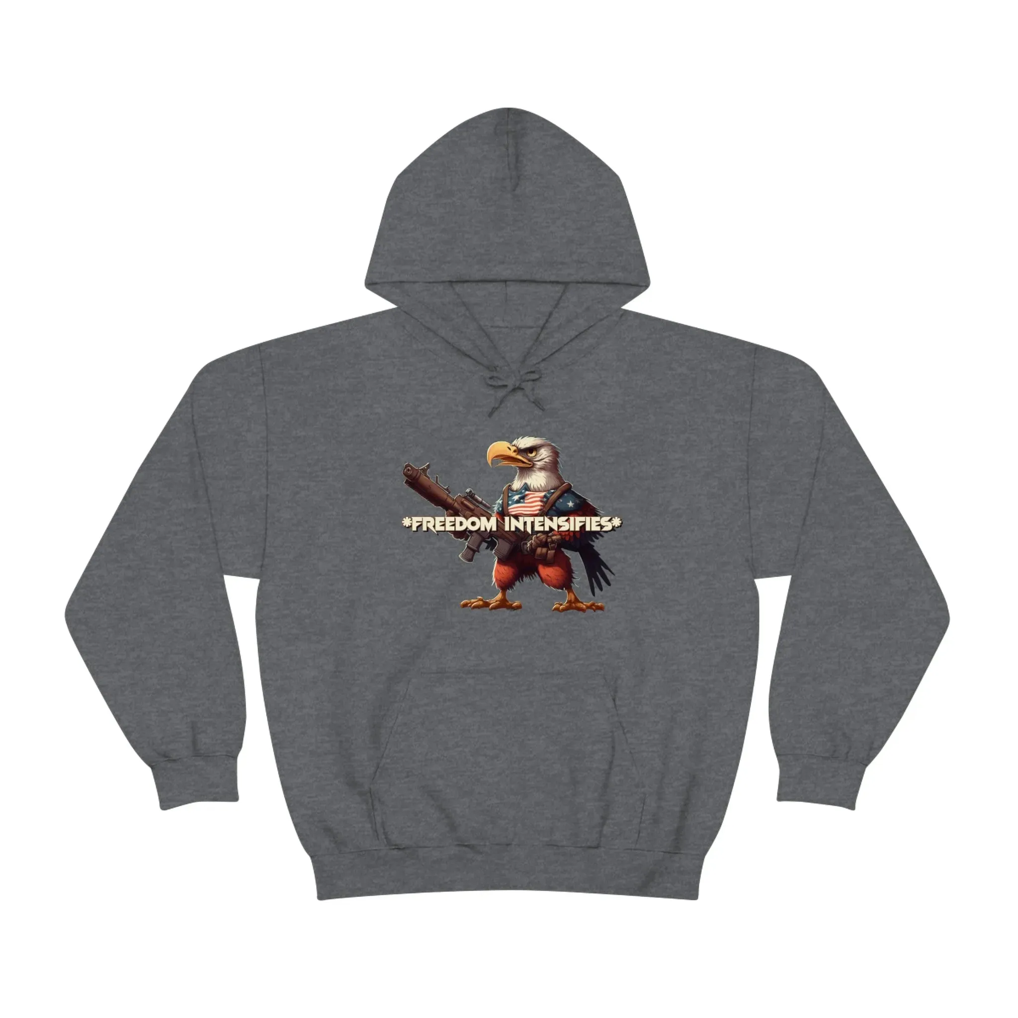 Freedom Intensifies Patriotic Eagle Unisex Heavy Blend™ Hooded Sweatshirt