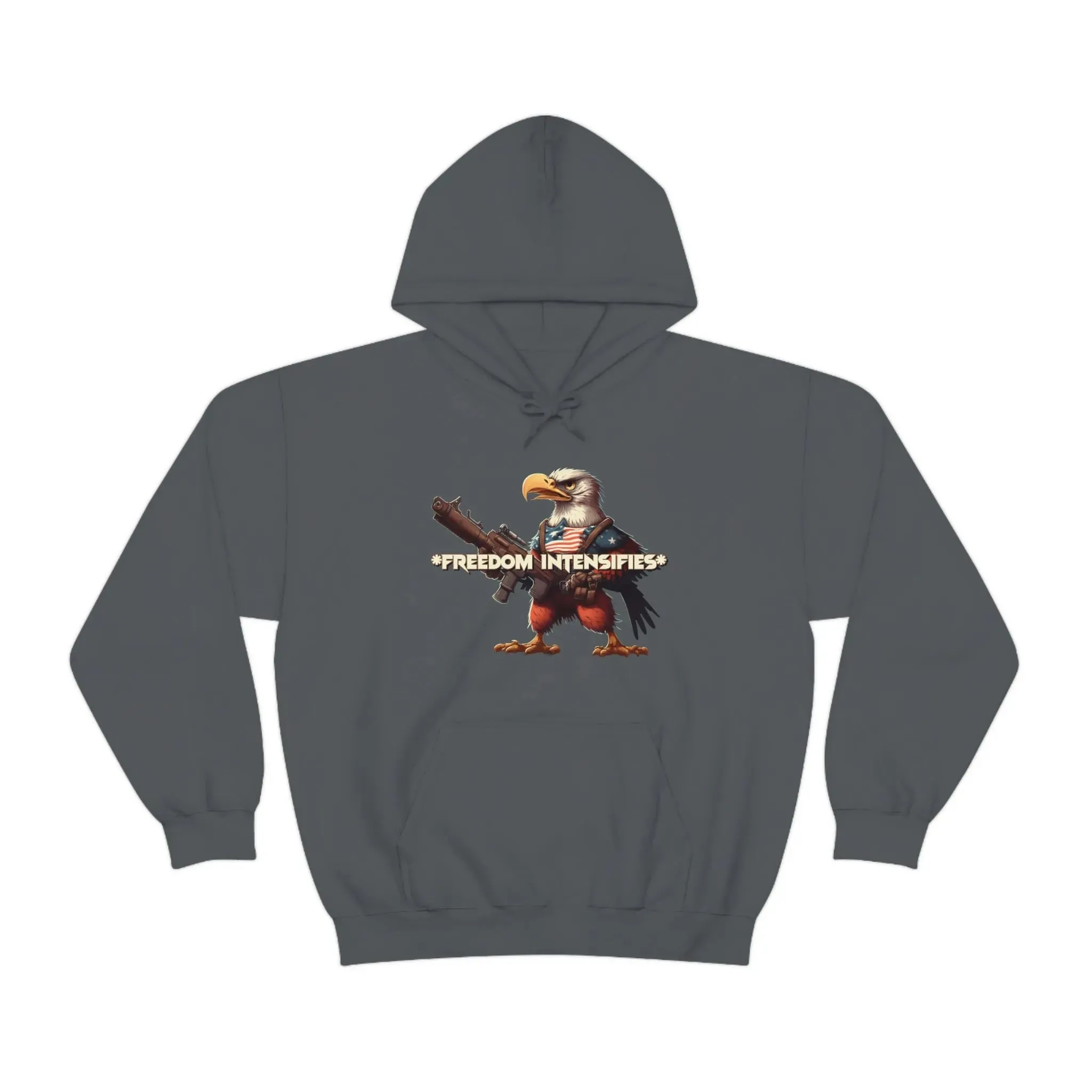 Freedom Intensifies Patriotic Eagle Unisex Heavy Blend™ Hooded Sweatshirt