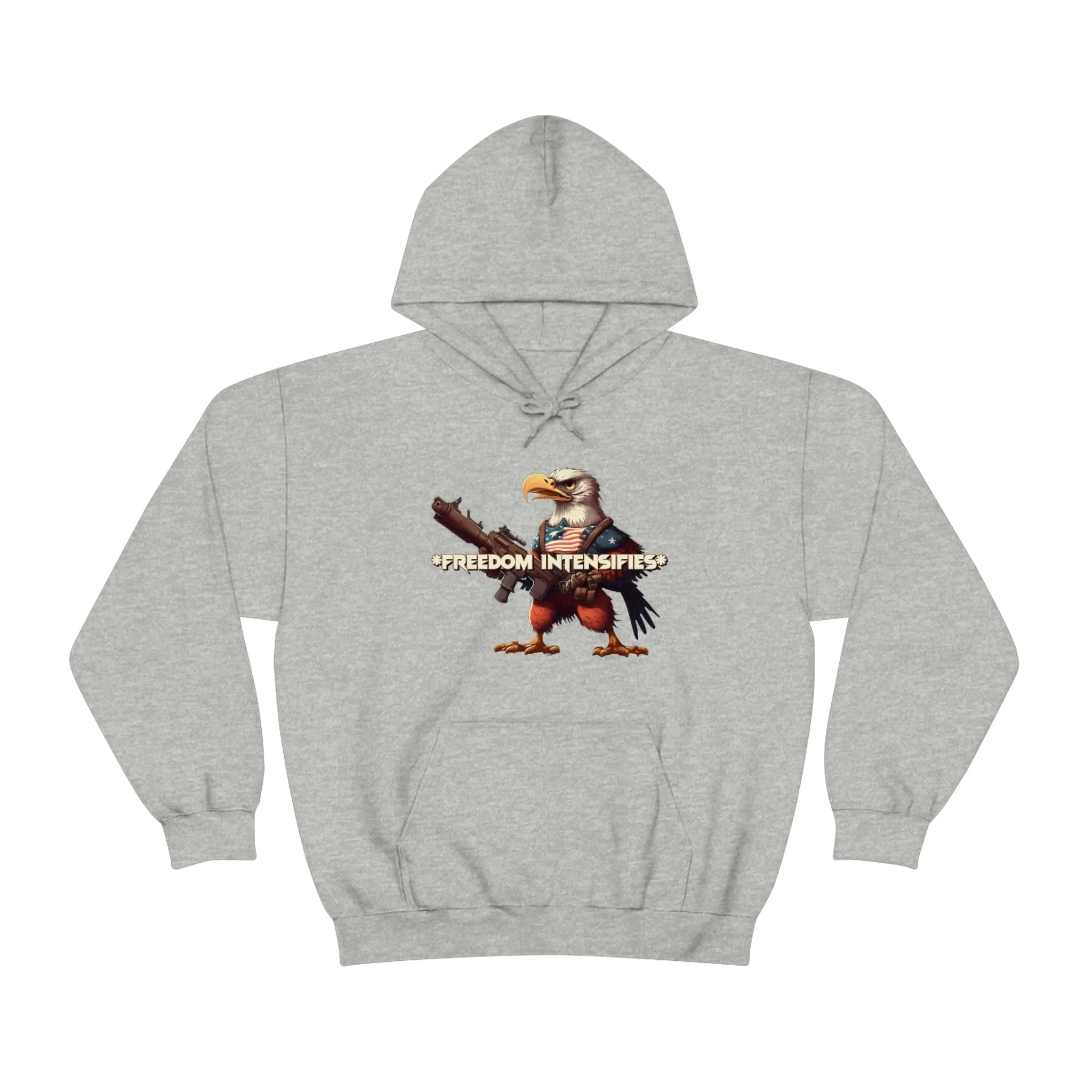 Freedom Intensifies Patriotic Eagle Unisex Heavy Blend™ Hooded Sweatshirt