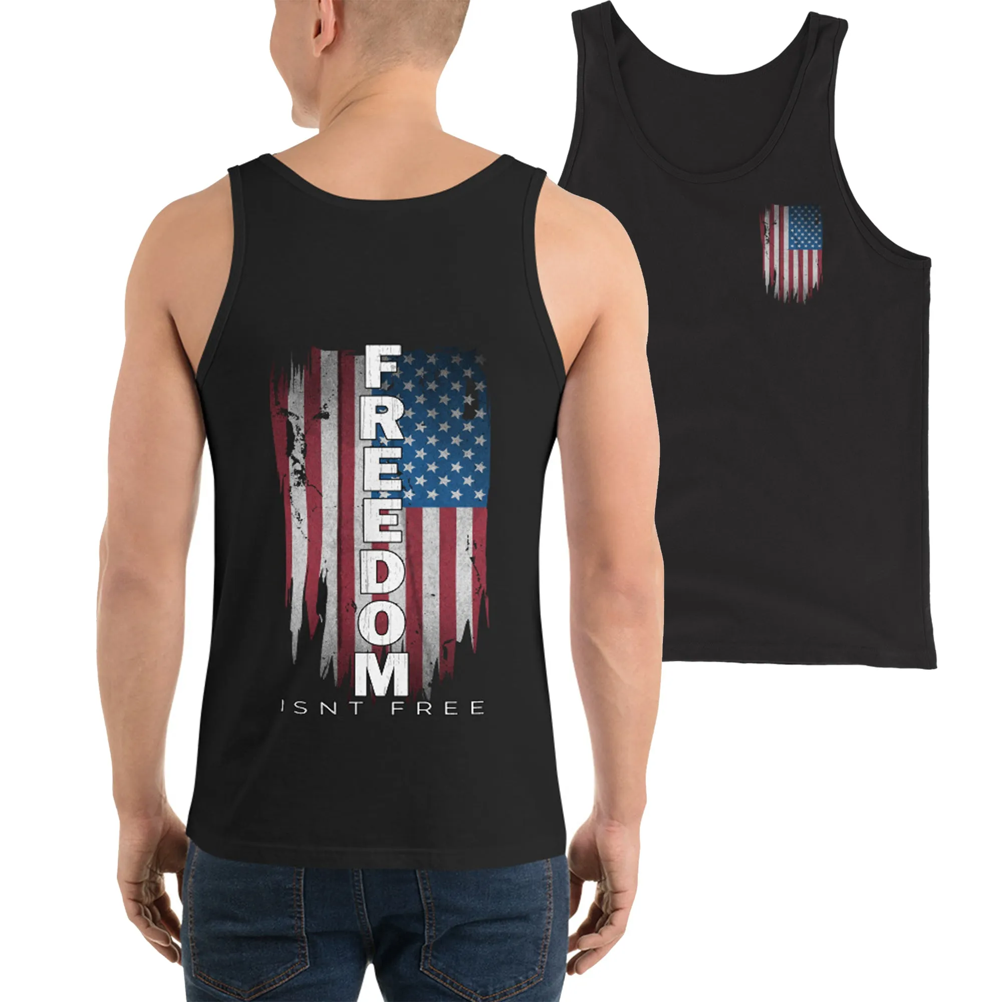 Freedom Isnt Free Tank Top - Patriotic American Flag Shirt