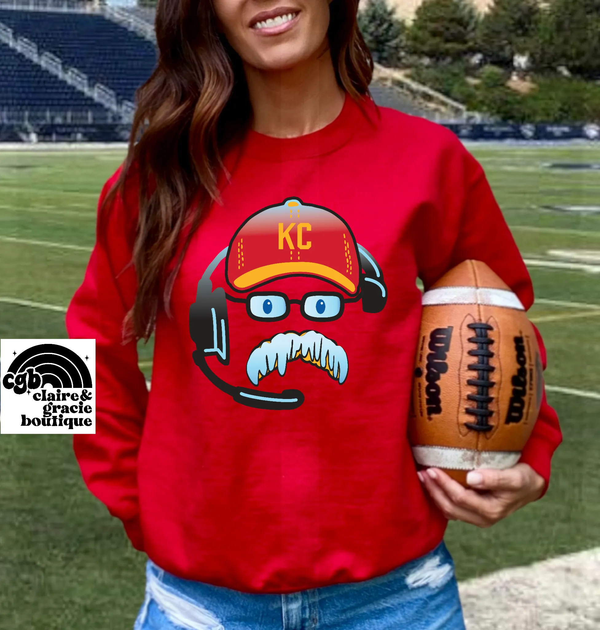 Frozen Kingdom | Andy Reid | Kansas City Sweatshirt | Red