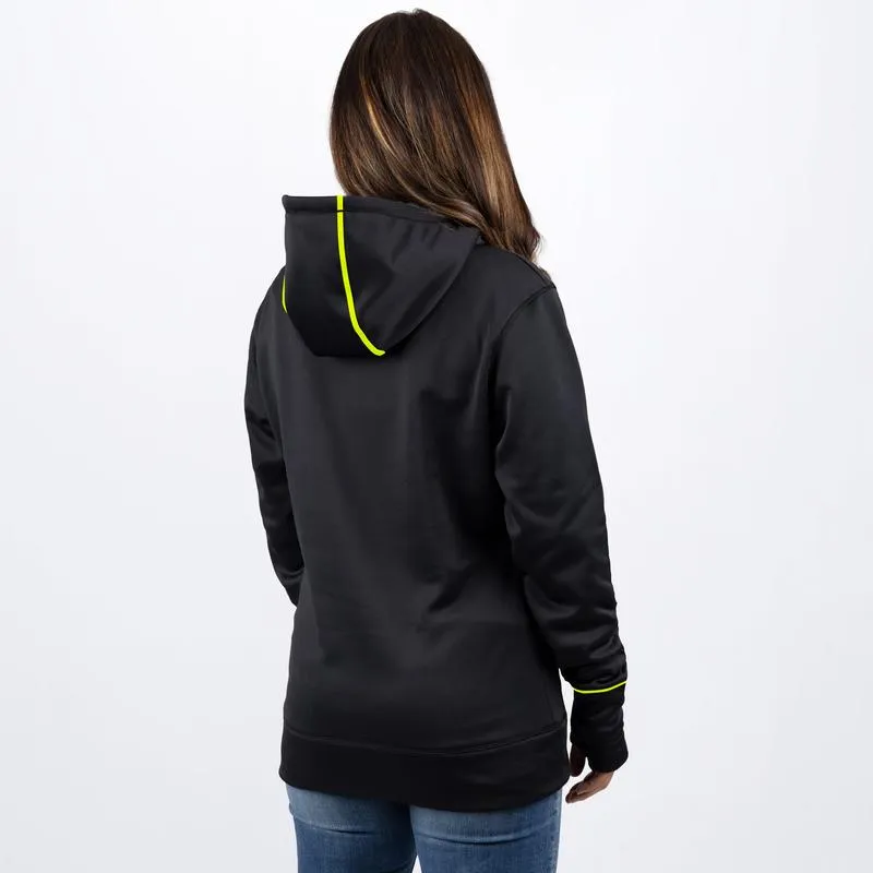 FXR Unisex Podium Tech Pullover Fleece Black/Hi-Vis