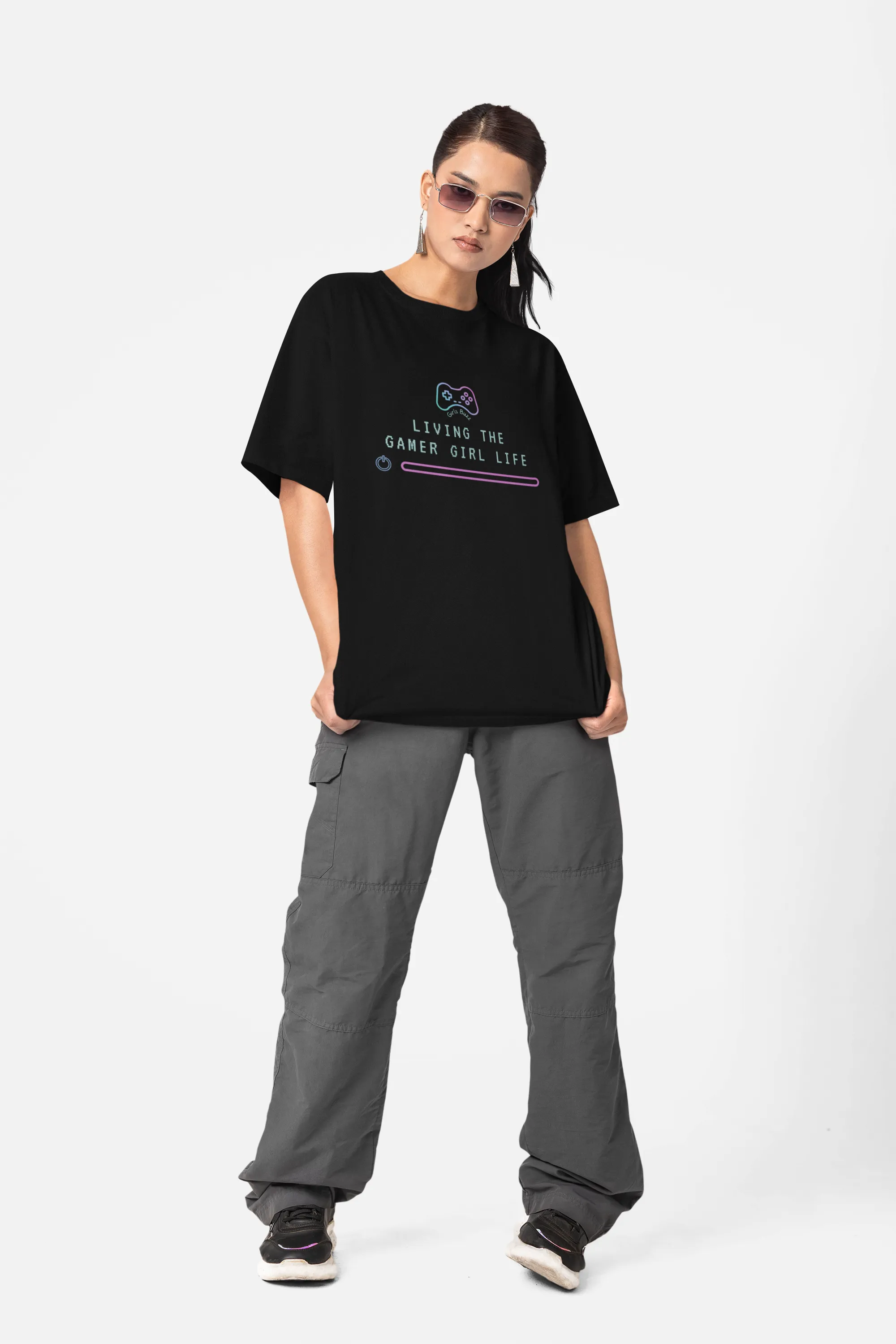 Gamer Girl Life Oversized T-shirt