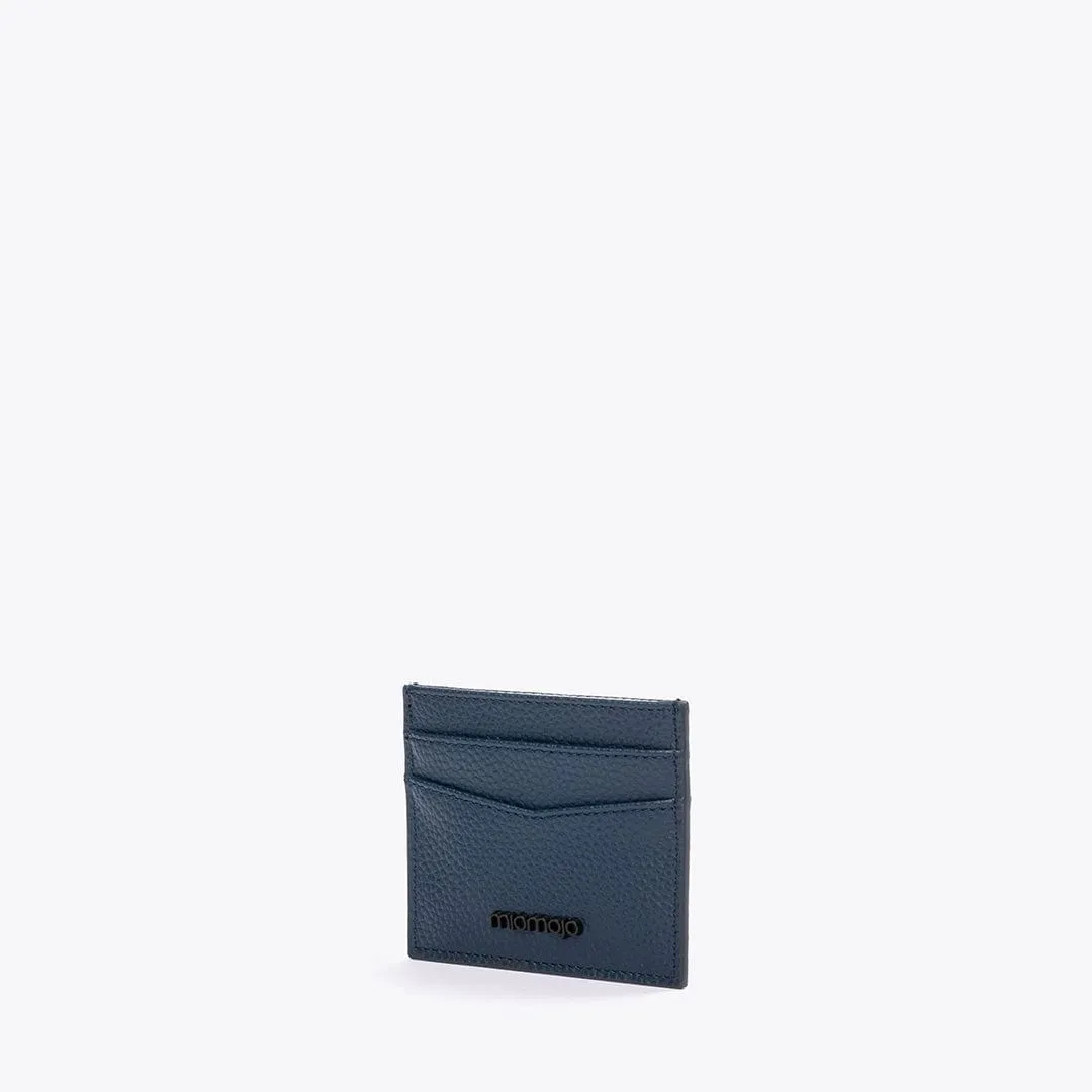 Giacomo Recycled Vegan Leather Card Holder | Midnight Blue