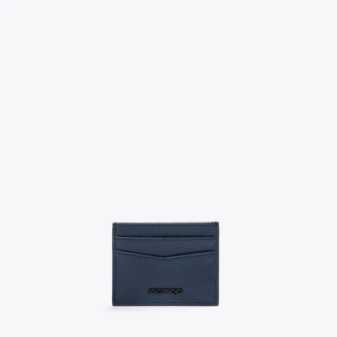 Giacomo Recycled Vegan Leather Card Holder | Midnight Blue