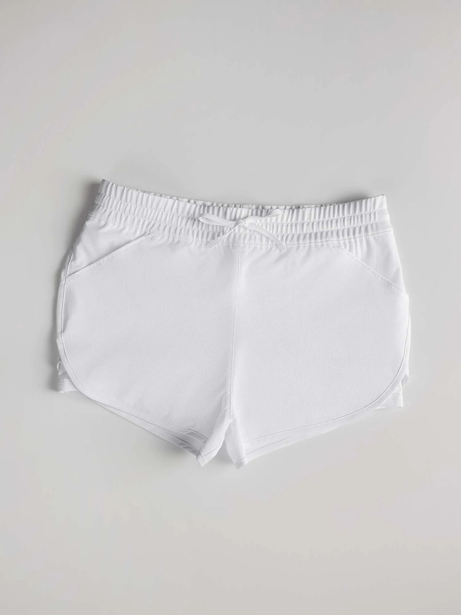 Girls Double Layer Shorts - White