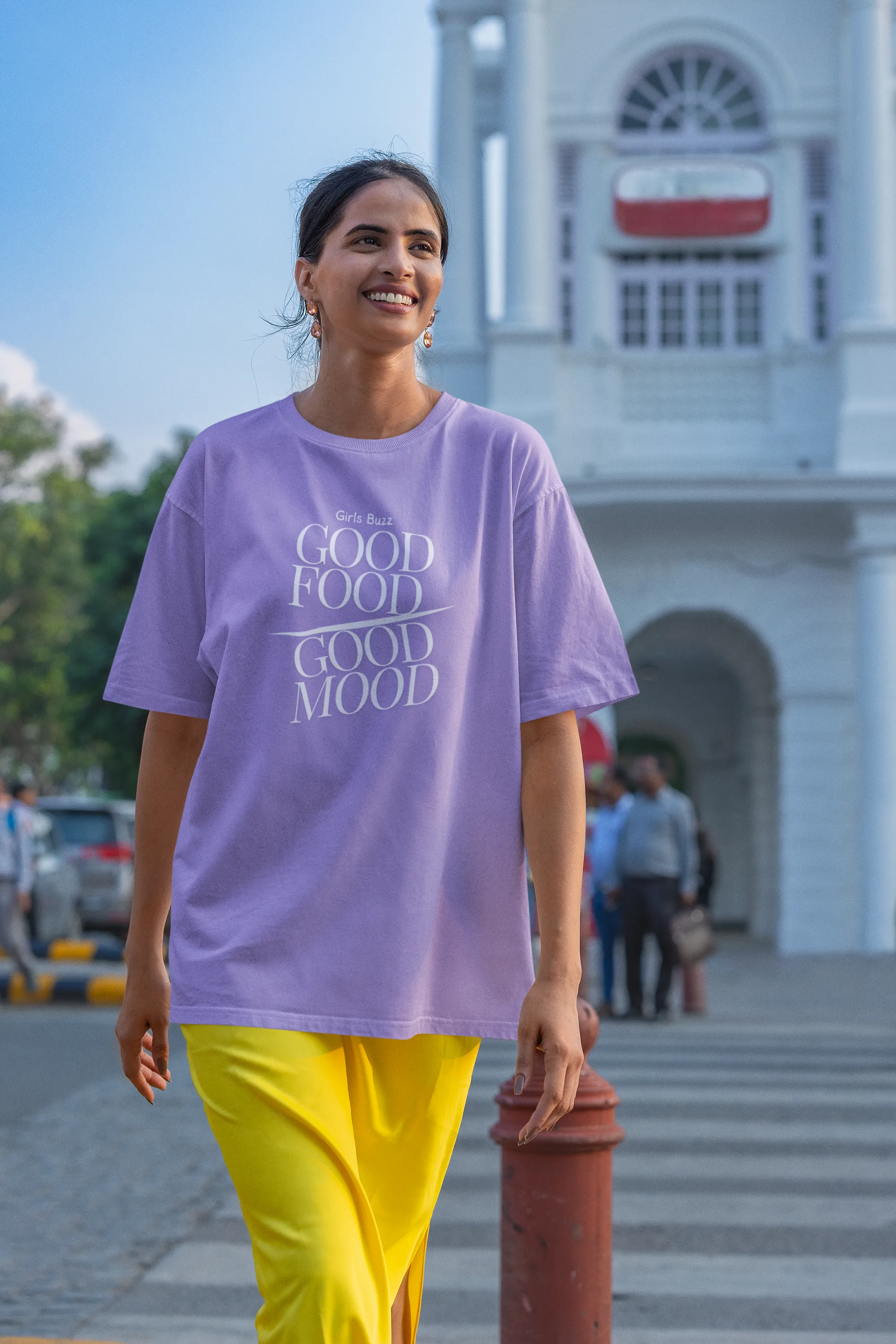 Good Food Good Mood Oversized Tee