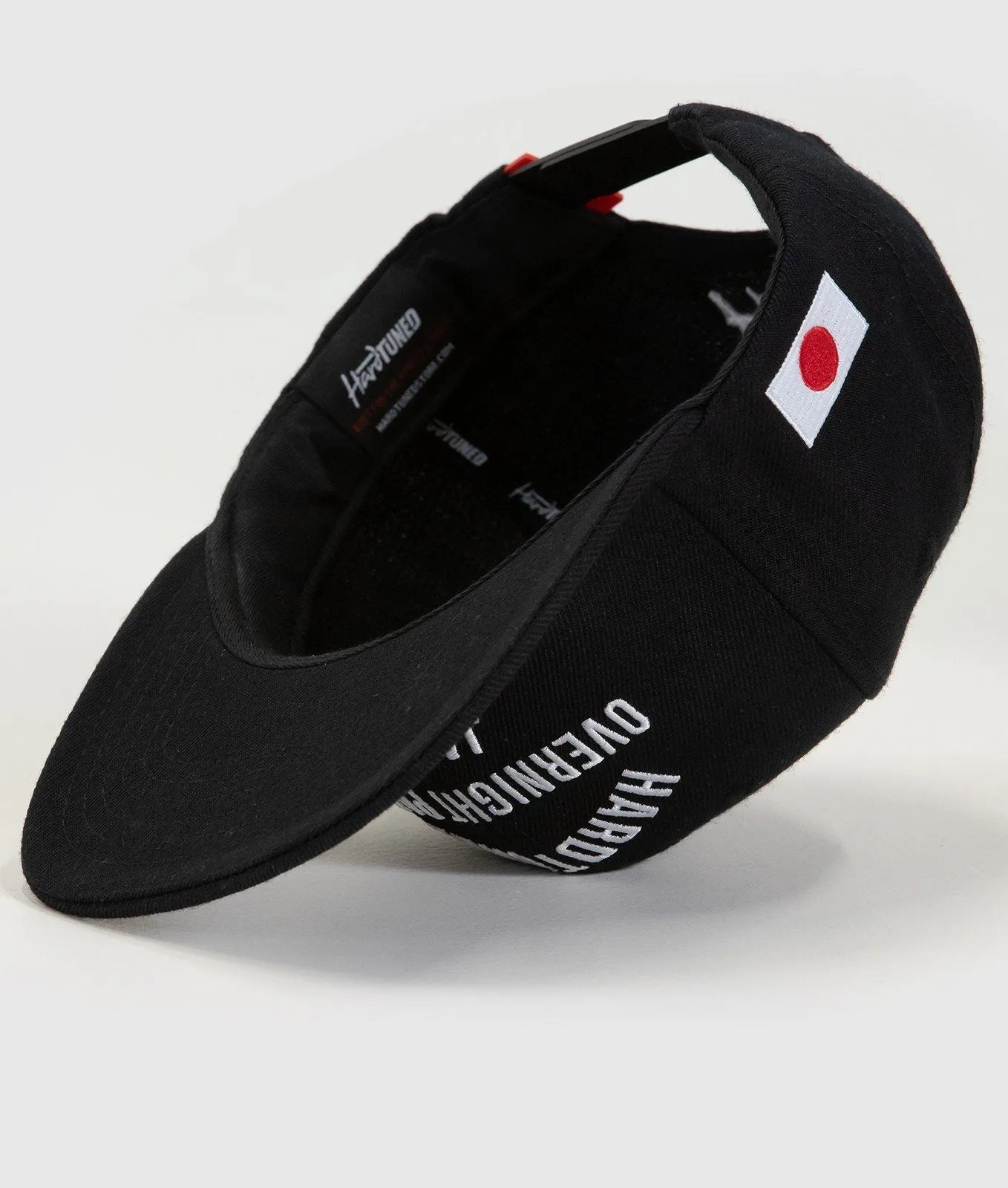 Hardtuned Overnight Parts Black Flat Brim Cap