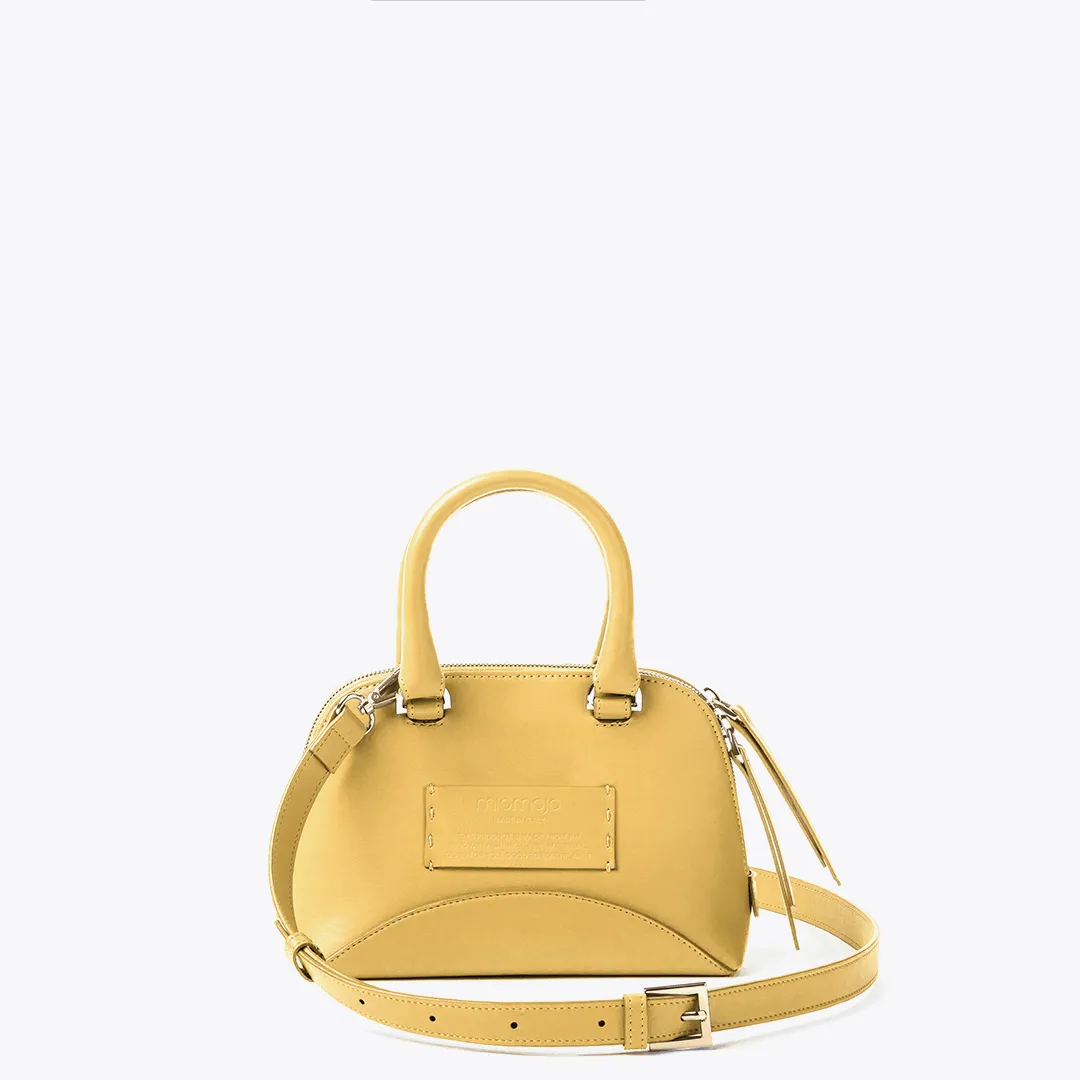 Isotta Vegan Apple Leather Mini Handbag | Banana