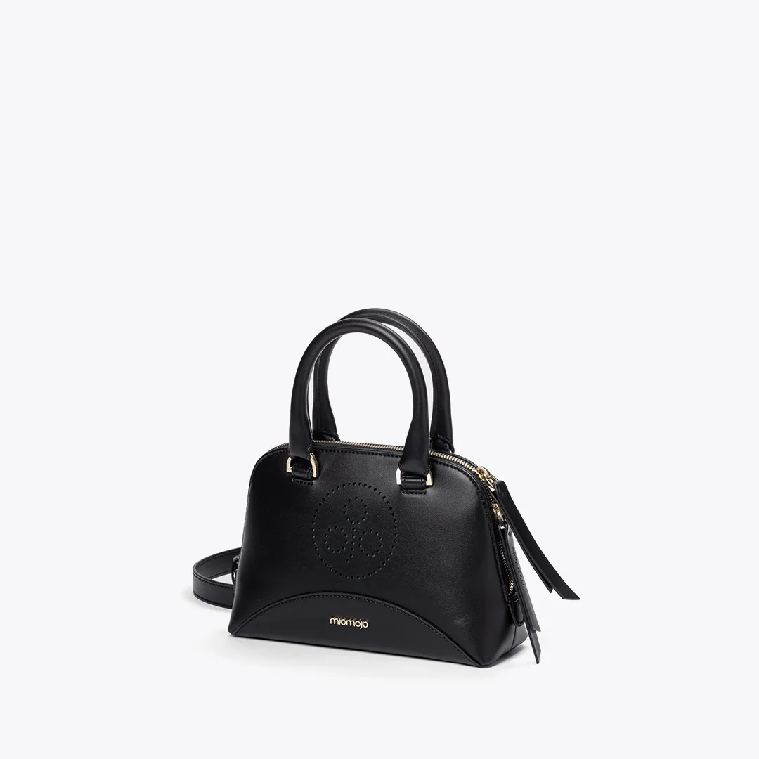 Isotta Vegan Apple Leather Mini Handbag | Black