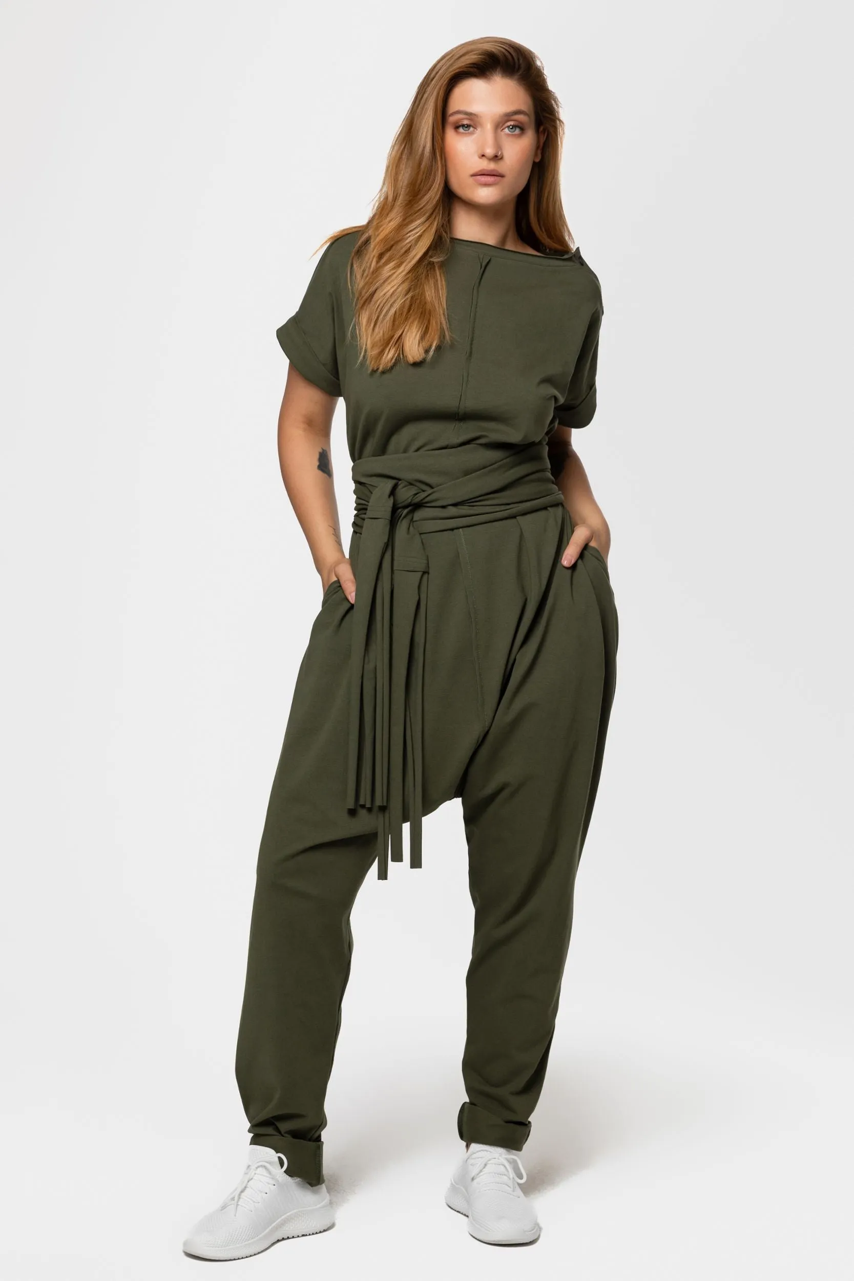 Khaki Cotton Overall