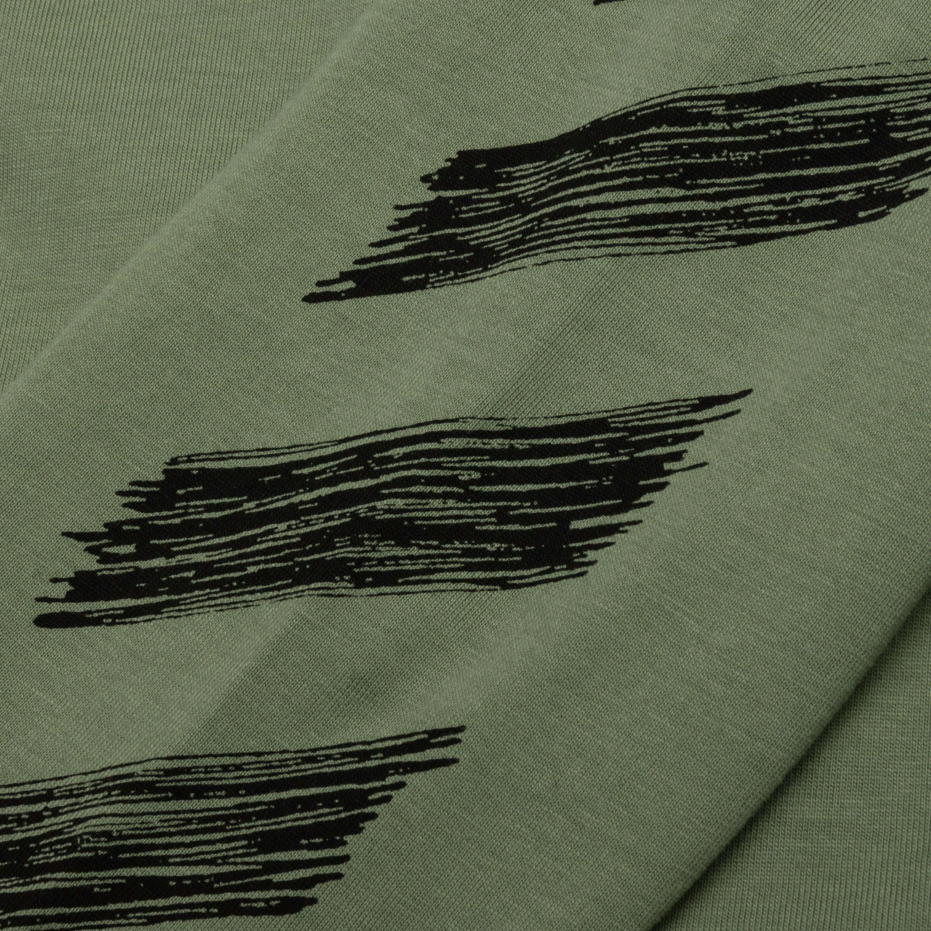 Kids Scribble L/S Tee - Olive/Black