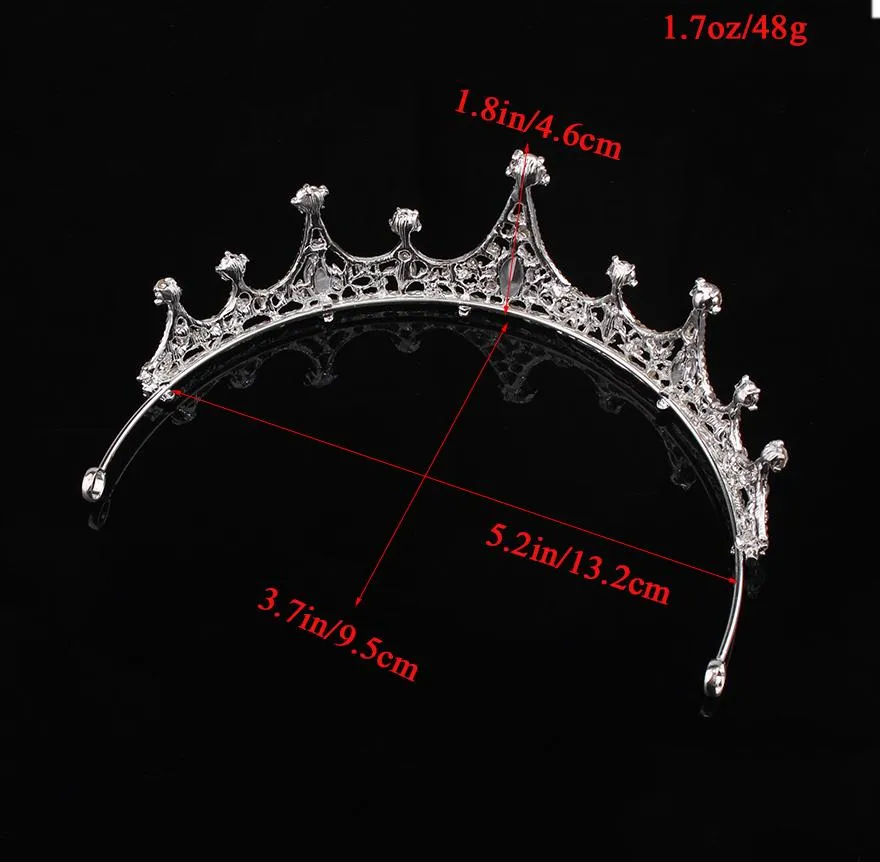 King and Queen Bridal Crown for Wedding or Prom