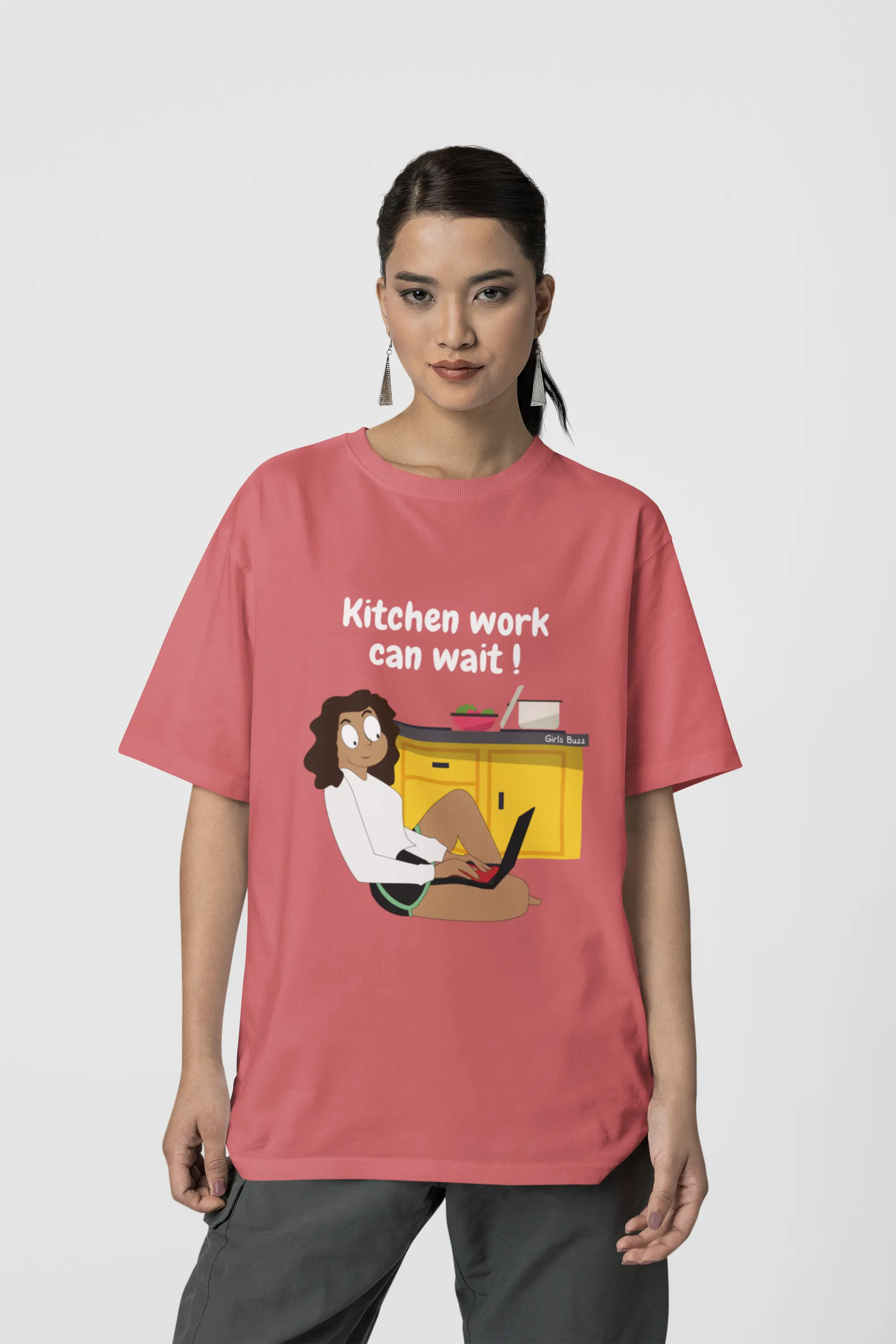 Kitchen Can Wait Oversized Tee