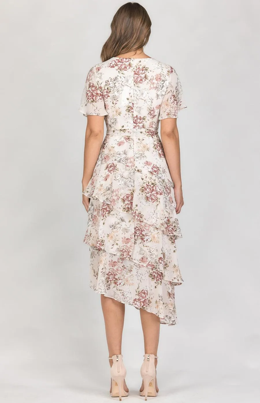 Lennie Midi Dress - Ivory Floral