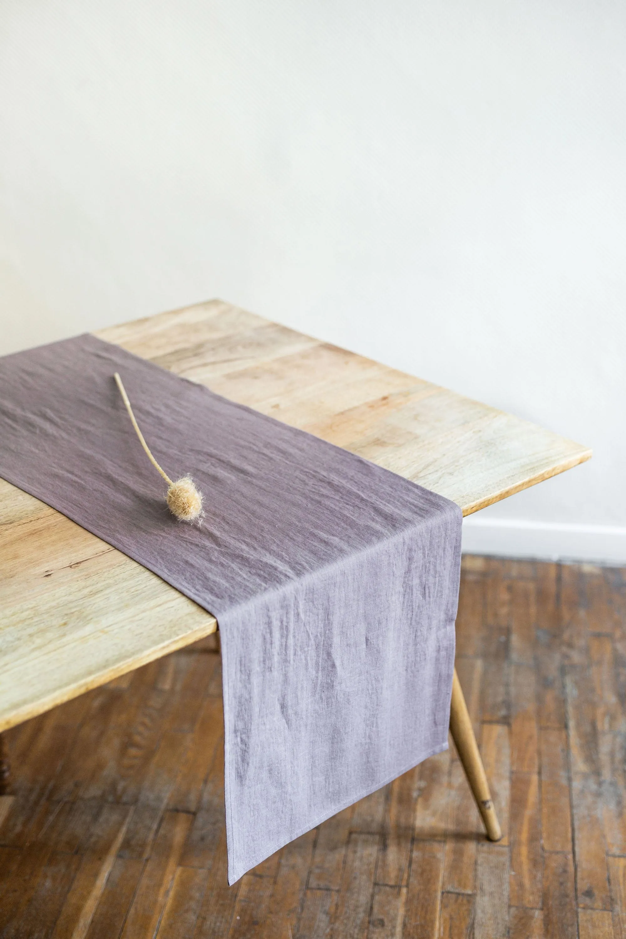 Linen Table Runner | Dusty Lavender