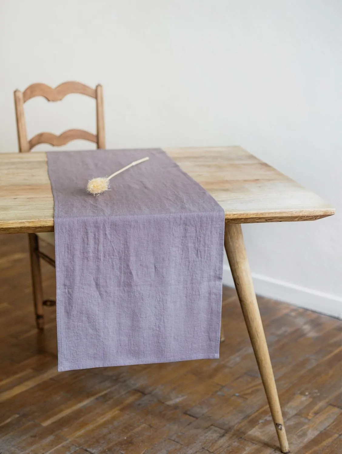 Linen Table Runner | Dusty Lavender