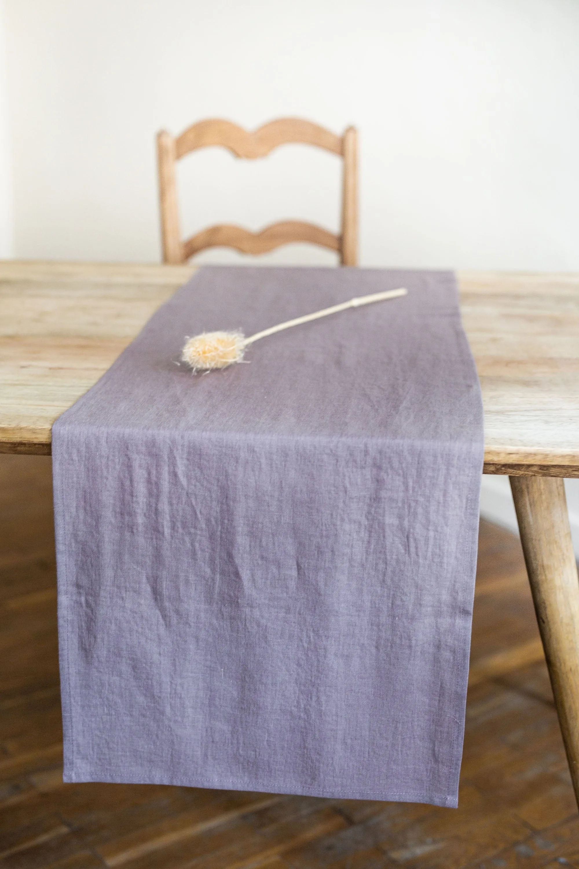 Linen Table Runner | Dusty Lavender