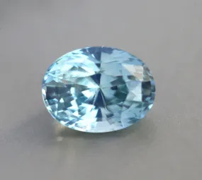 Loose 2.56 Ct Oval Seafoam Blue Sapphire