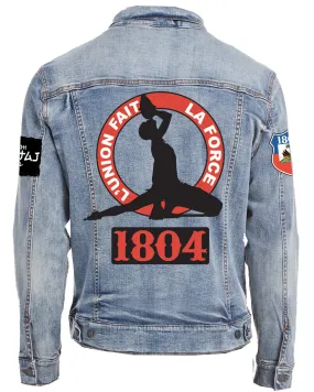 L'UNION FAIT LA FORCE-1804 (NM) STATUE-DENIM JACKET (UNISEX)