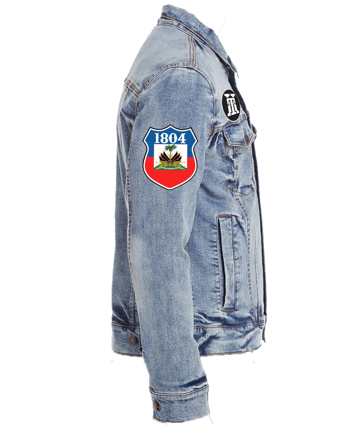 L'UNION FAIT LA FORCE-1804 (NM) STATUE-DENIM JACKET (UNISEX)