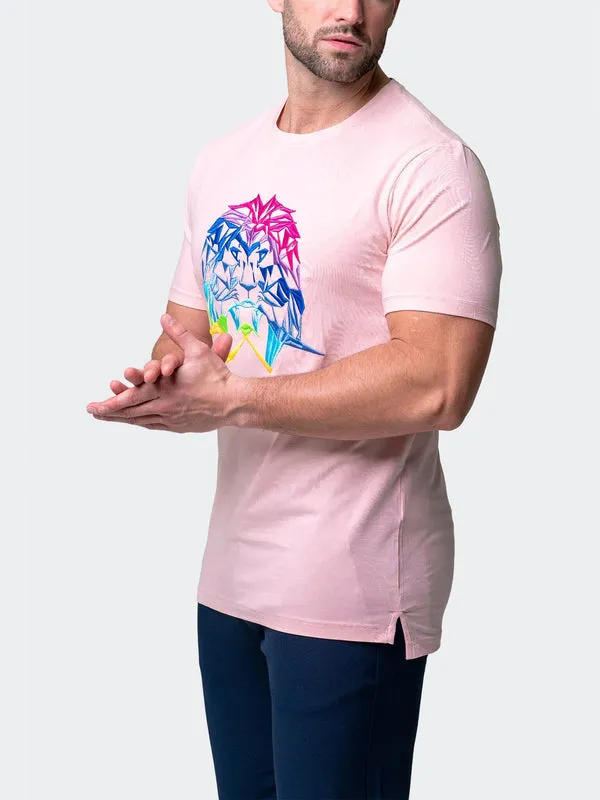 Maceoo Stretch Short-Sleeve Athletic Wear | Tee Neon Pink