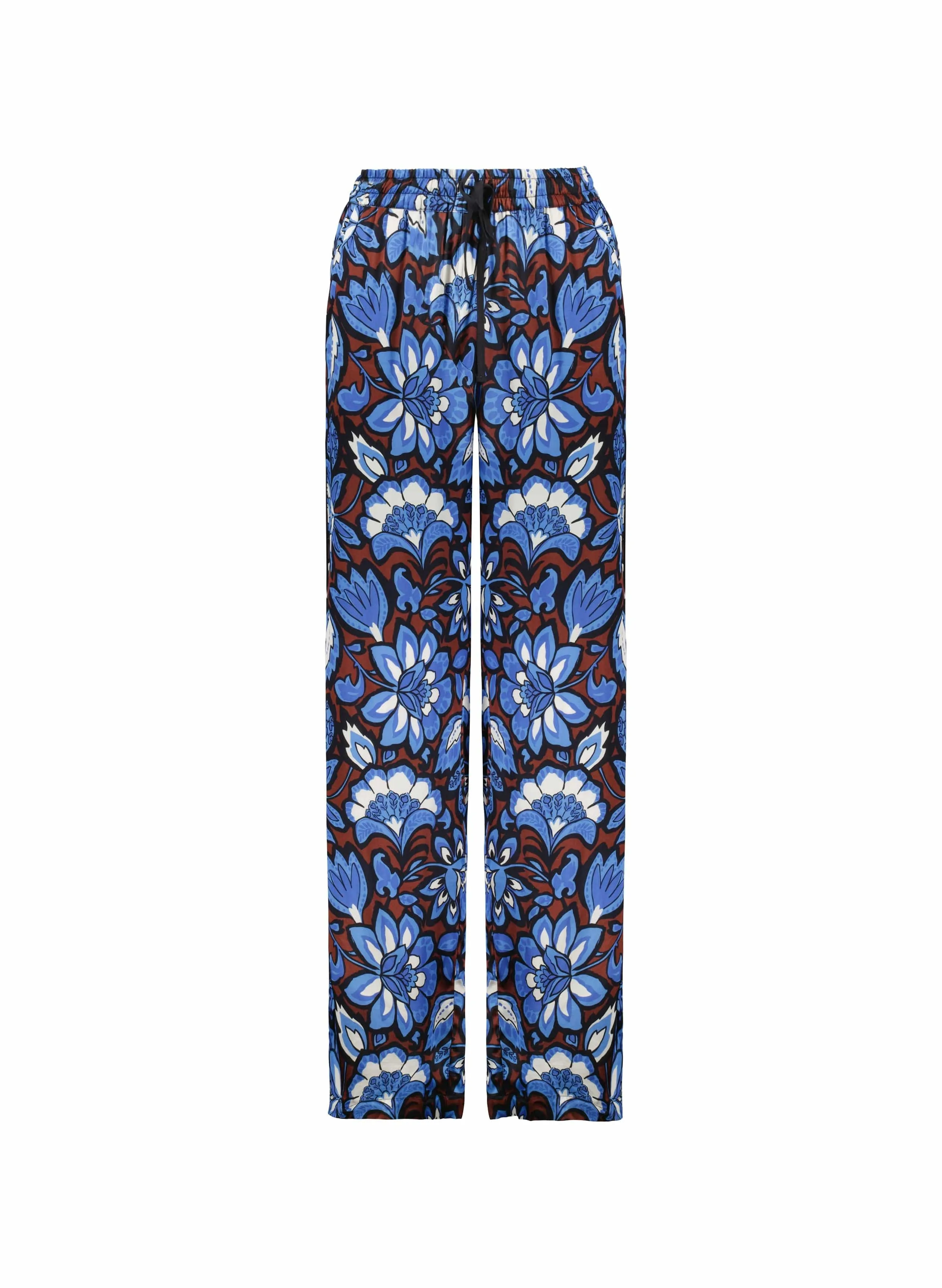 Mandy LENZING ECOVERO Recycled Trousers | Blue Floral Saraca