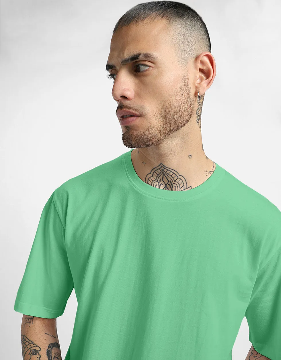 Men's Mint Oversized Solid Tshirt