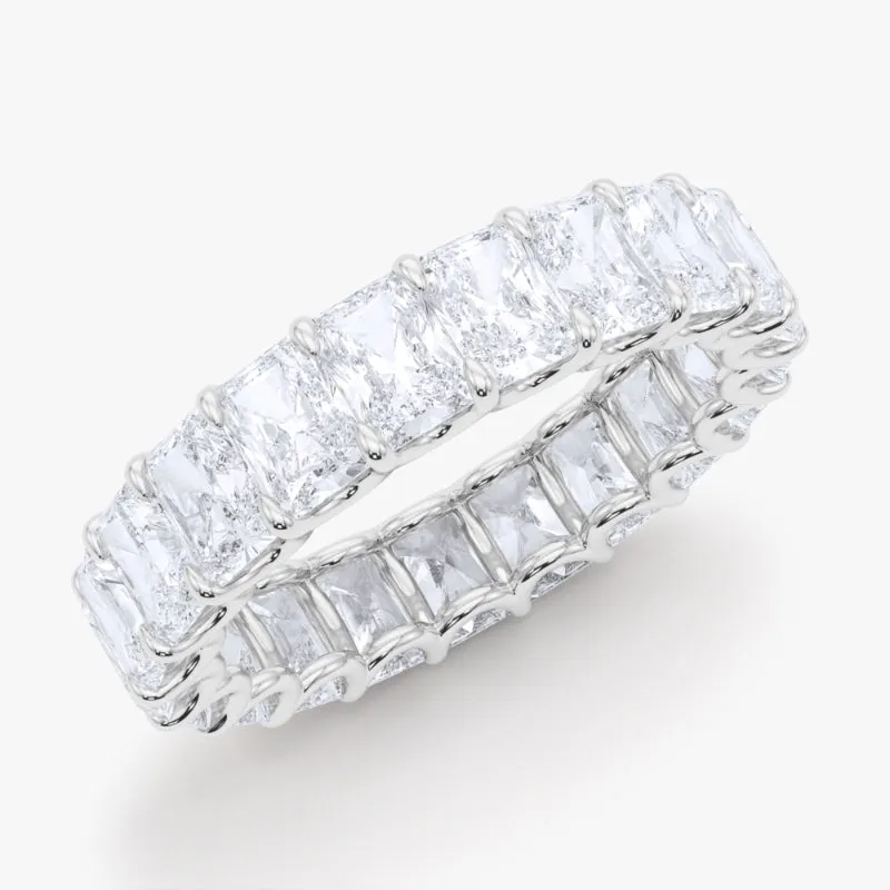 Men's Radiant Cut Diamond Eternity Band