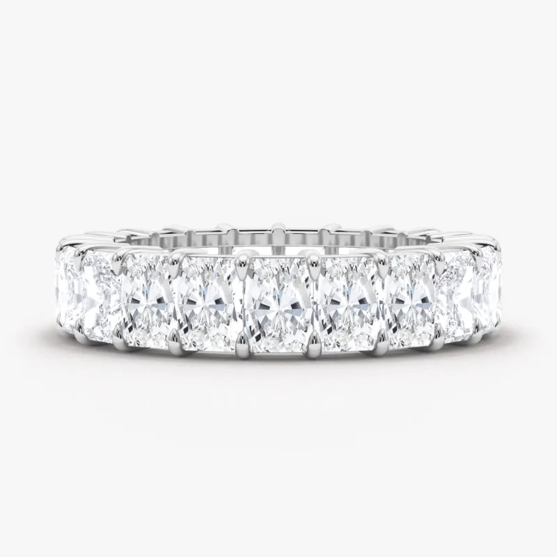 Men's Radiant Cut Diamond Eternity Band