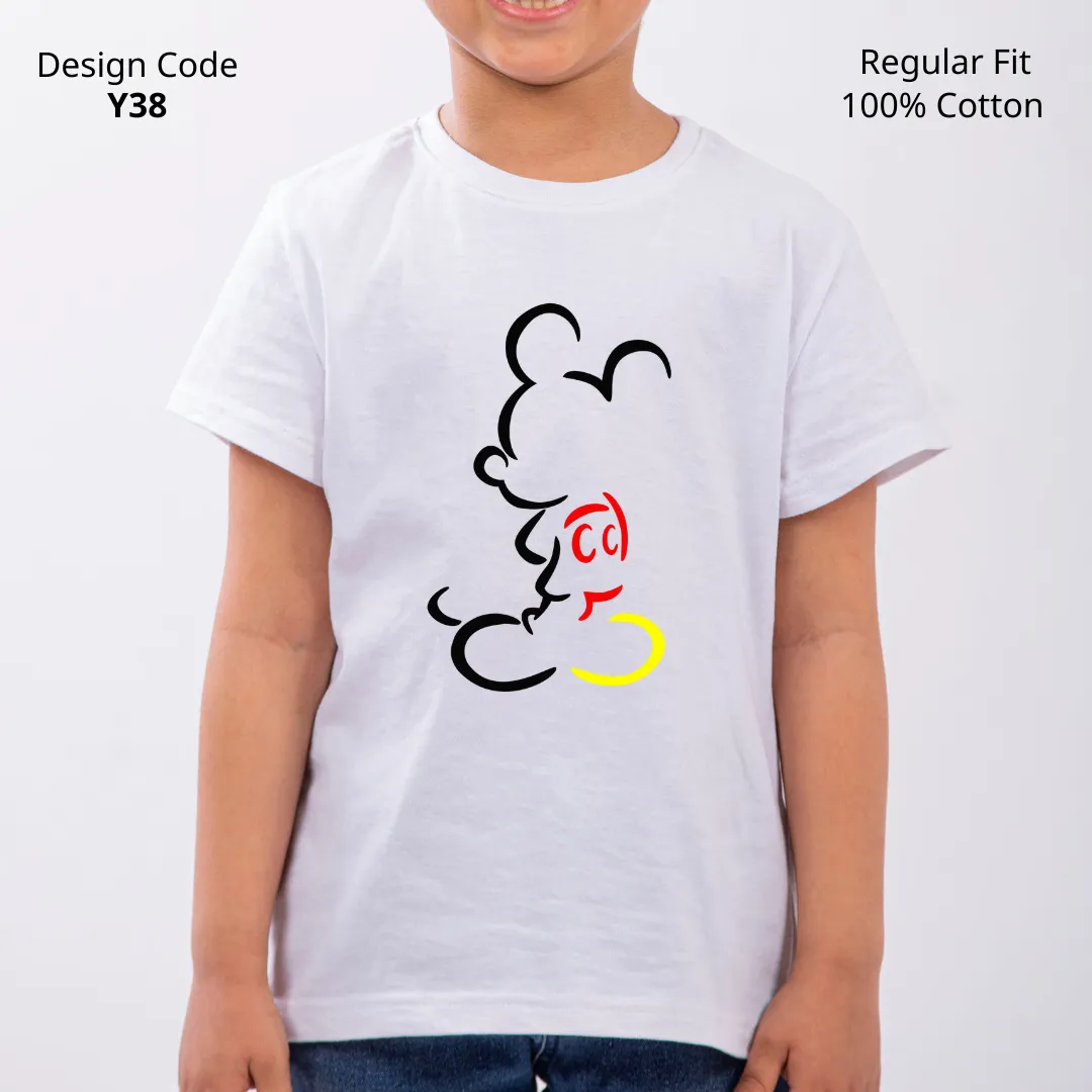 Mickey Mouse Shadow T-shirt ( Design Y38 )