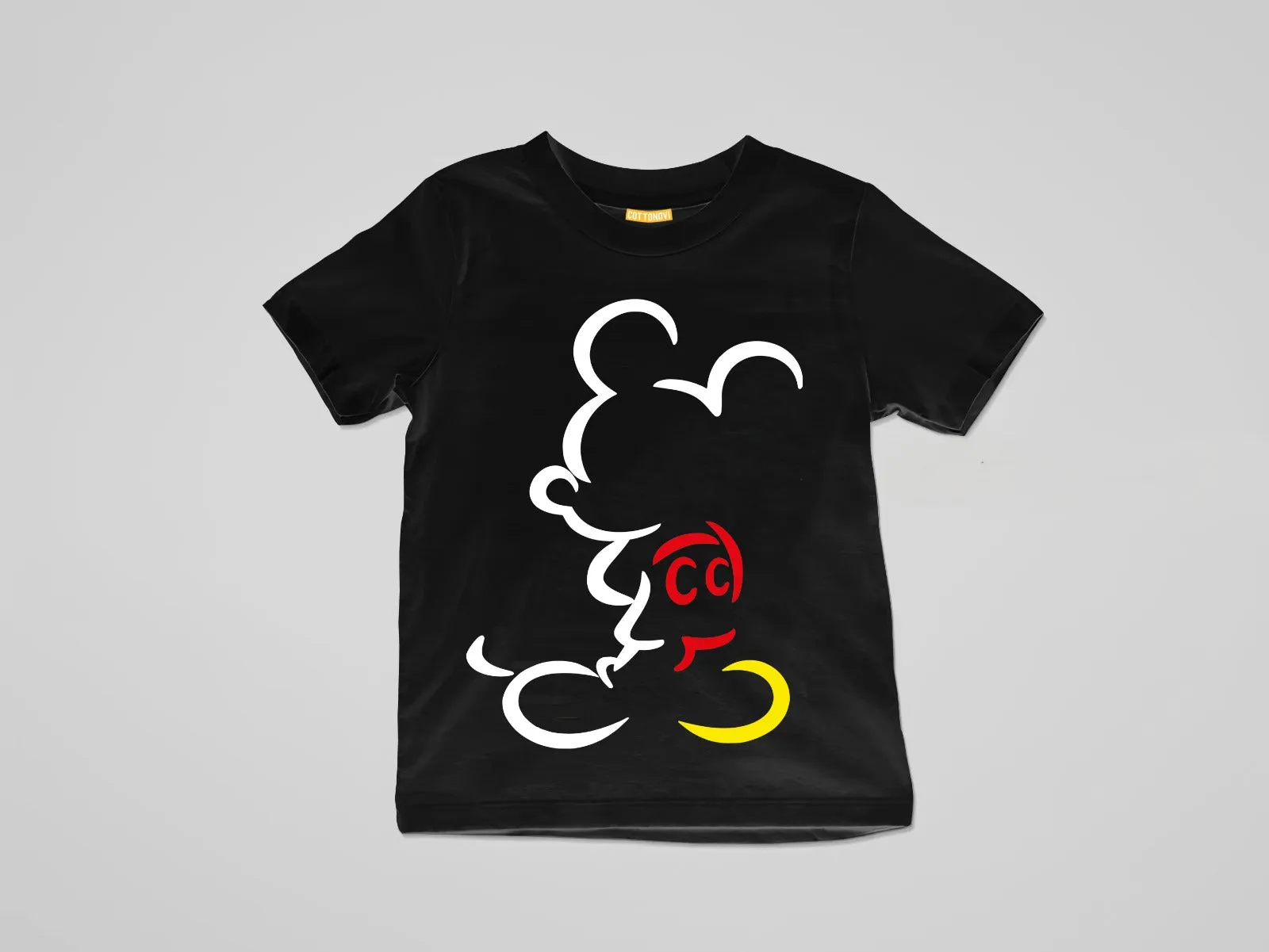 Mickey Mouse Shadow T-shirt ( Design Y38 )