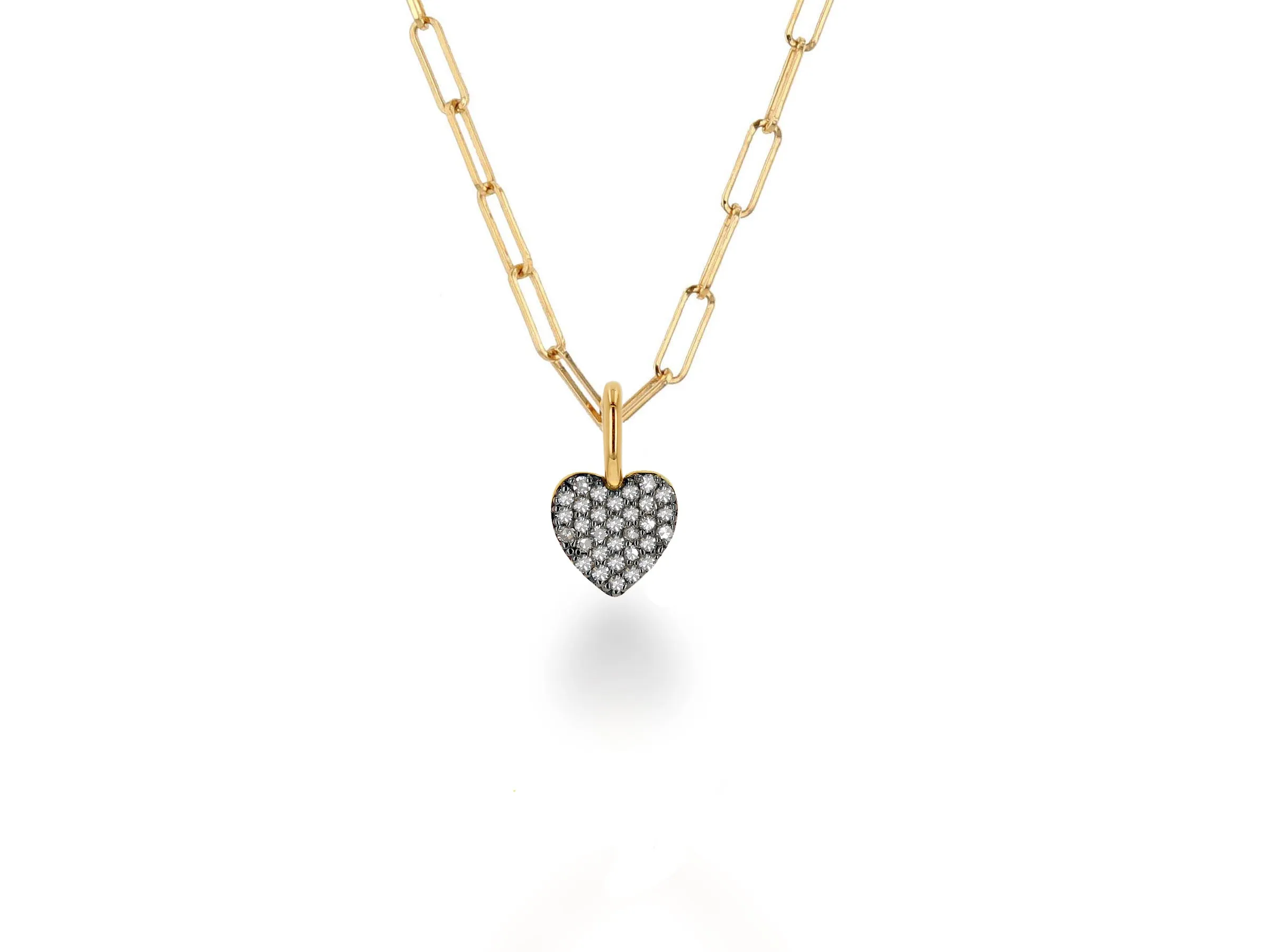 Mini Diamond Pave Heart Charm