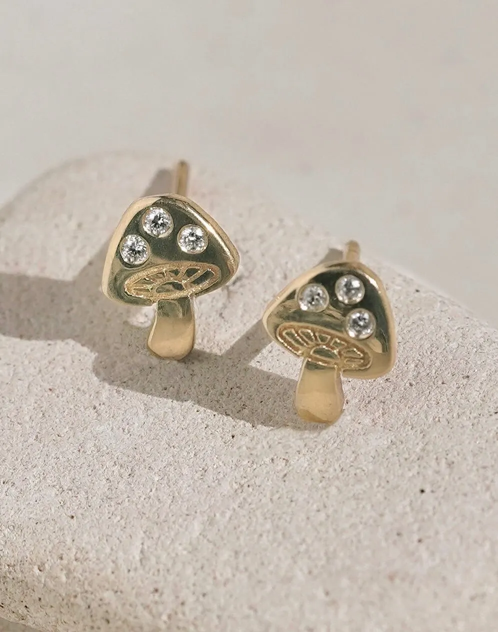 Mushroom Stud Earrings