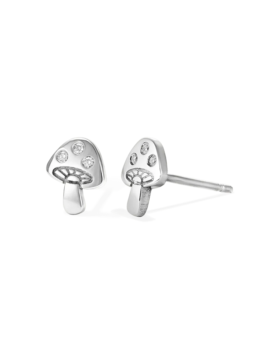 Mushroom Stud Earrings