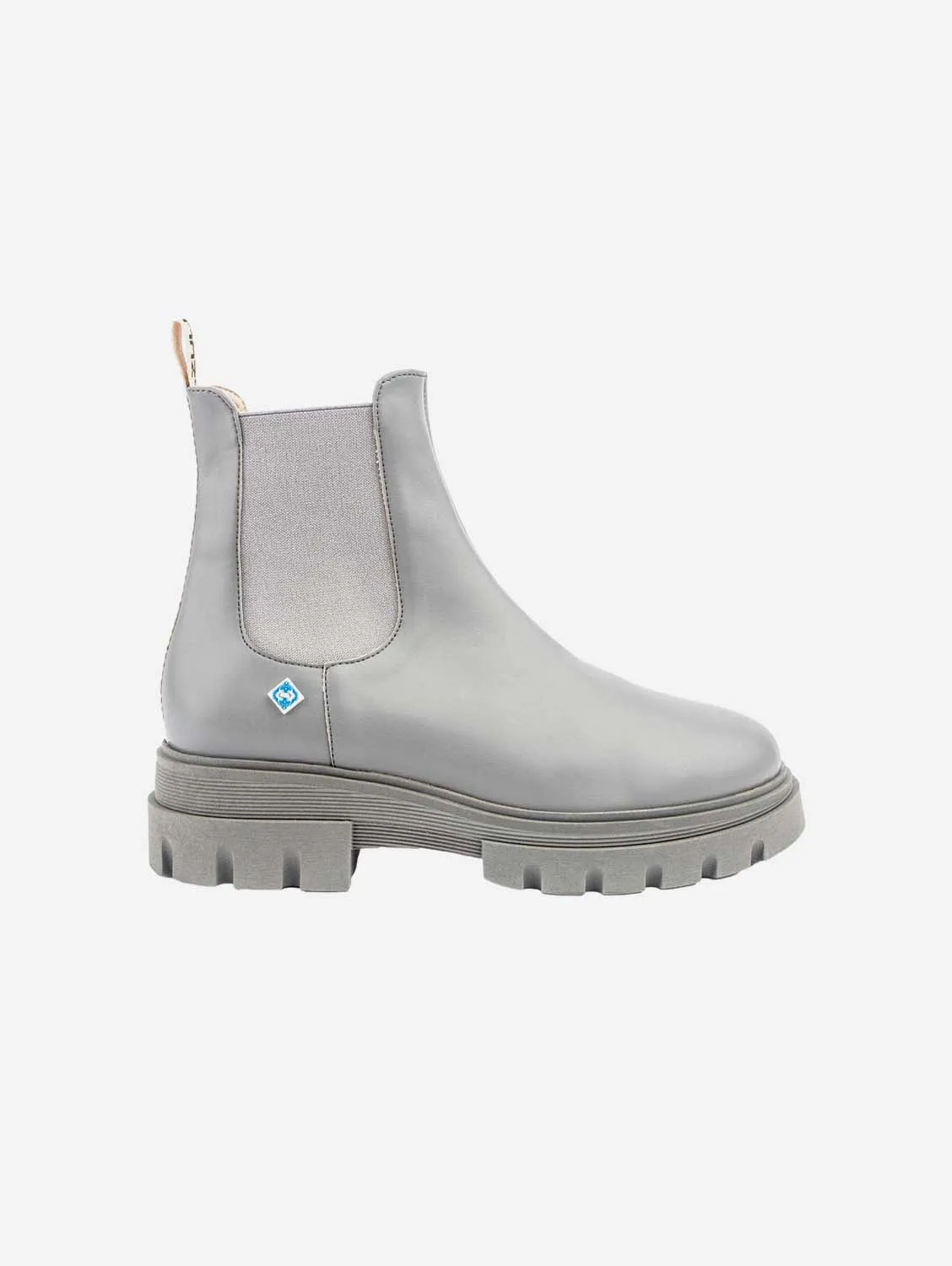 My Chelsea Dallas Corn Leather Vegan Boots | Grey