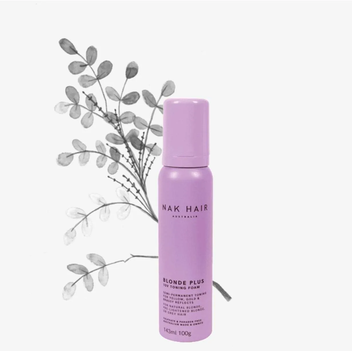 NAK | Blonde Plus 10V Toning Foam 143ml