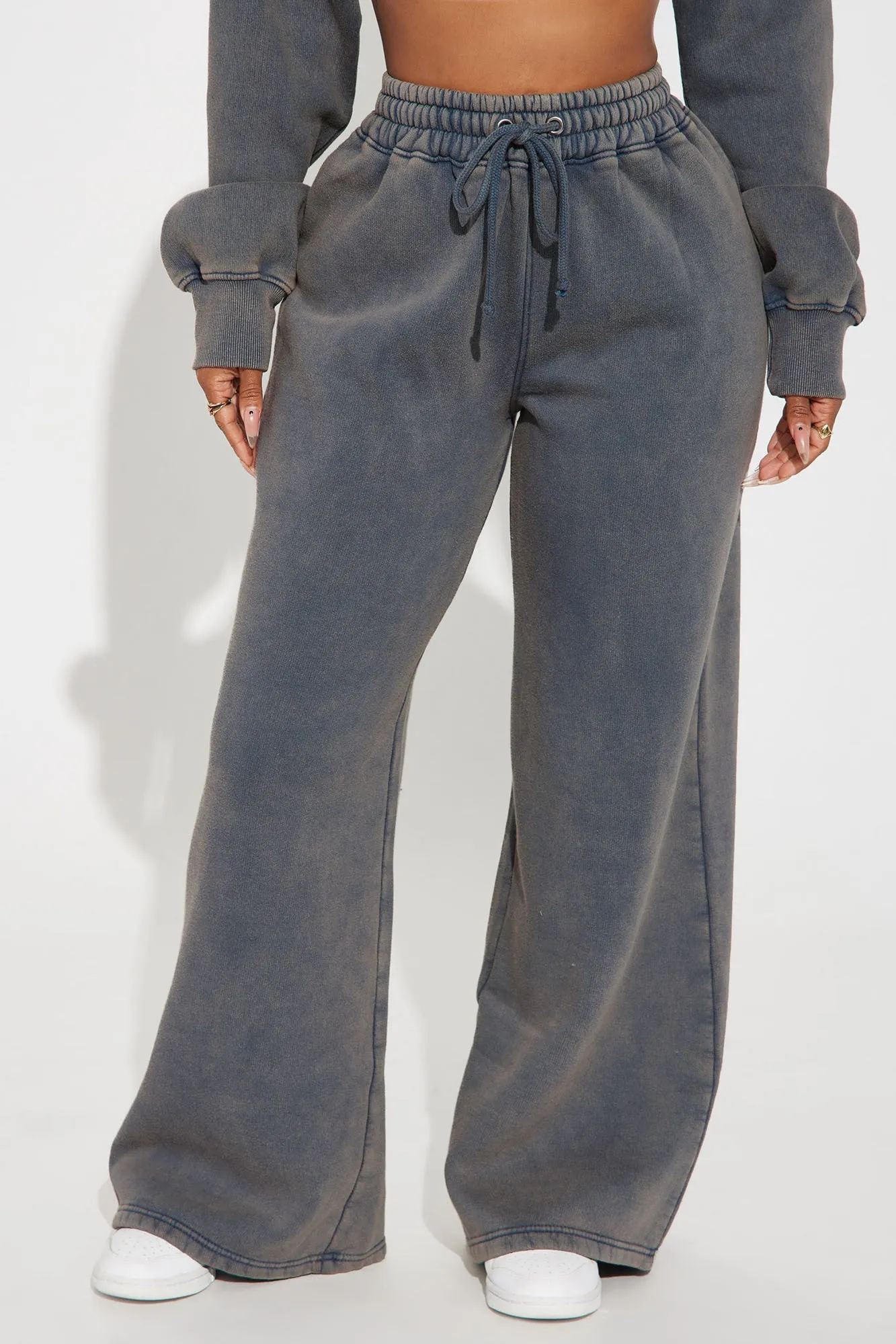 New York Hustle Washed Sweatpants - Blue/combo