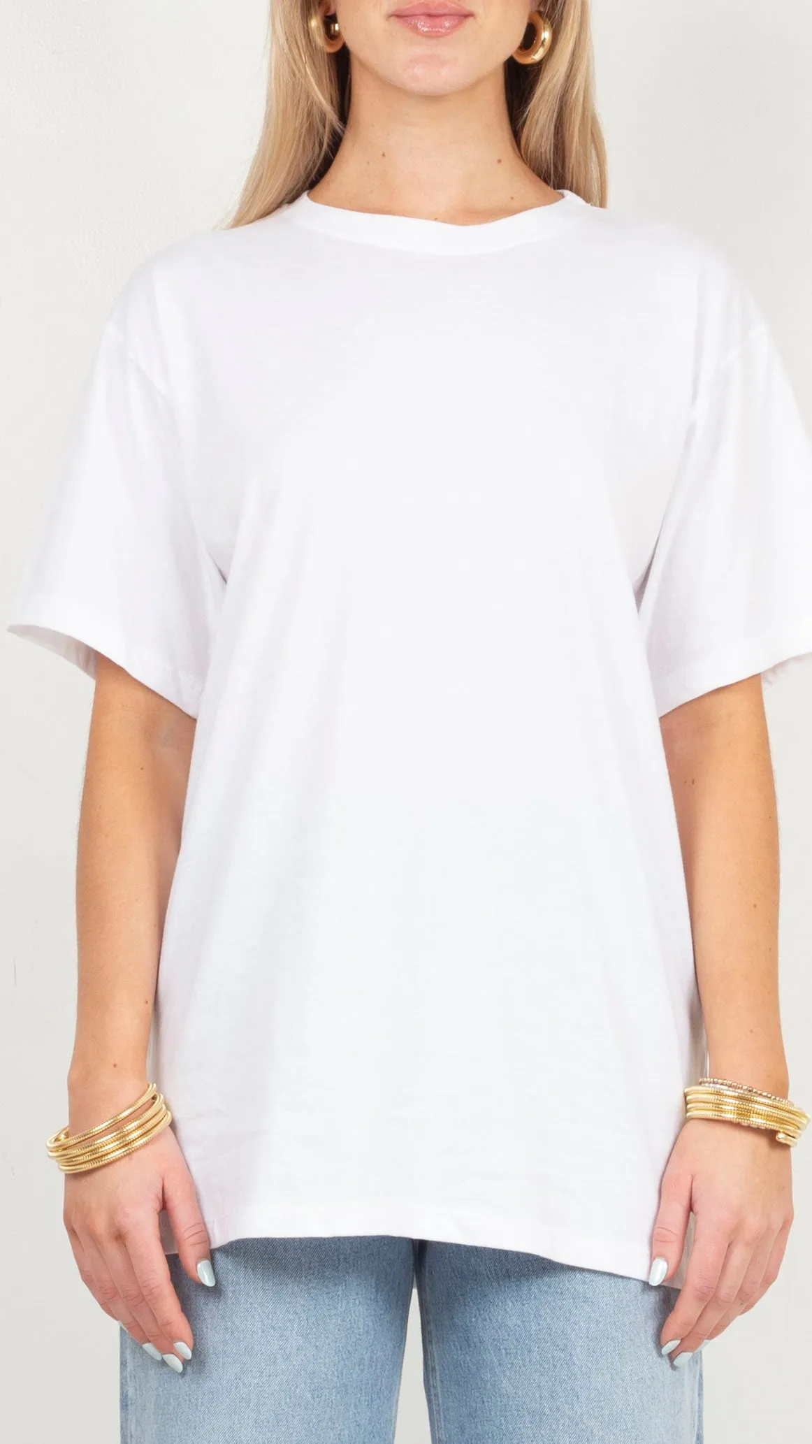 Oversized Basic Tee - White