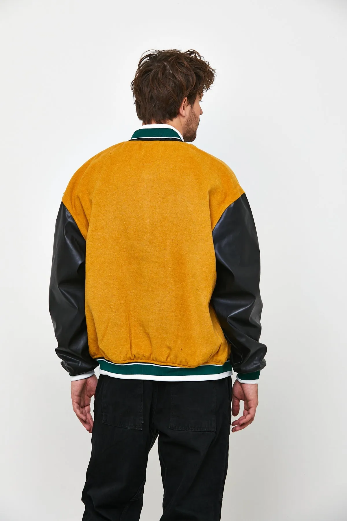 Oversized Wool Varsity Jacket