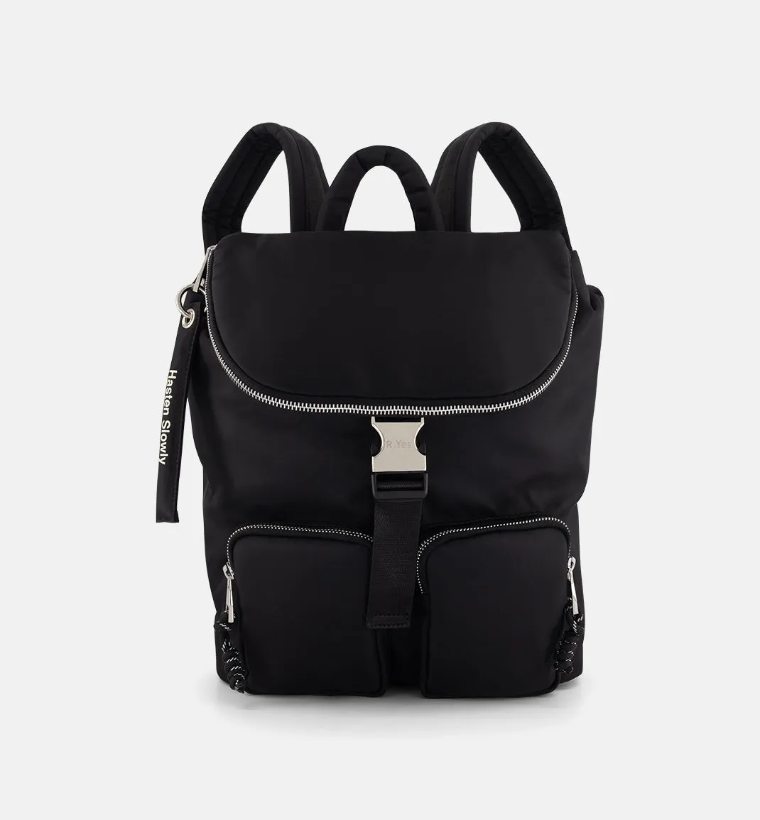 Pack the Stars Recycled Nylon Backpack | Black