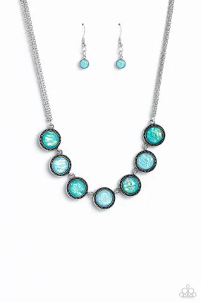 Paparazzi Looking for DOUBLE Blue Necklace & Earring Set