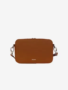 Pine Piatex Leather Vegan Crossbody Bag | Tan