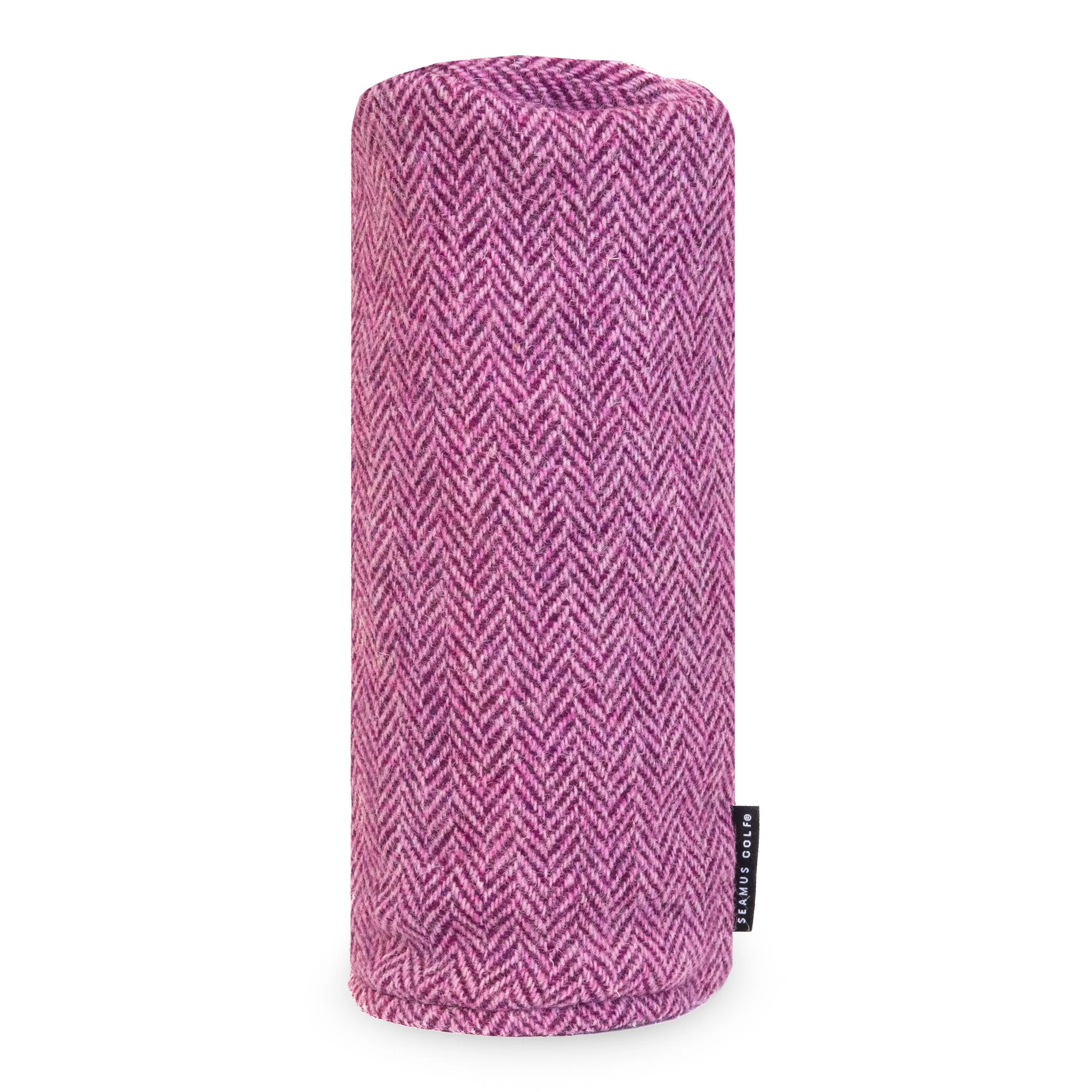 Pink Harris Tweed Head Cover