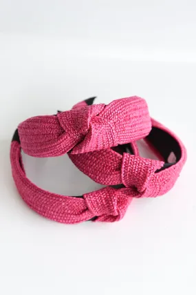 PINK KNOTTED HEADBAND